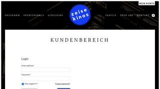 
                            9. Kundenbereich | zeise kinos