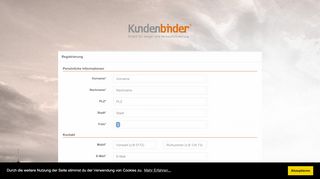 
                            5. Kundenbinder GmbH Essen :: Online-Registrierung