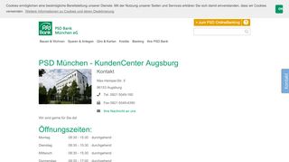 
                            13. KundenCenter Augsburg - PSD Bank München eG