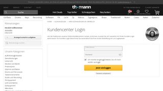 
                            3. Kundencenter Login - Thomann