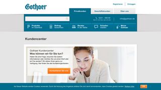 
                            3. Kundencenter: Online informieren | Gothaer