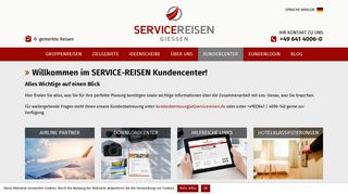 
                            2. Kundencenter - SERVICE-REISEN Gruppenreisen für Europa und die ...