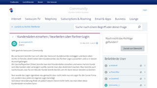 
                            6. Kundendaten einsehen / bearbeiten über Partner-Log... - Swisscom ...