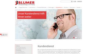 
                            9. Kundendienst – Blumer AG | Druckweiterverarbeitung