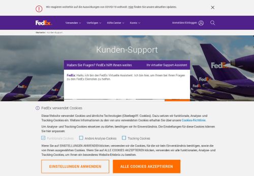 
                            2. Kundendienst | FedEx Österreich