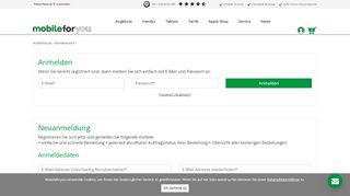 
                            1. Kundenkonto - Mobileforyou