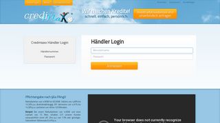 
                            3. Kundenlogin| CrediMaxx© GmbH Online Sofortkredite auch bei ...