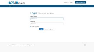 
                            4. Kundenlogin - Hotdomains Internet Service