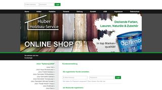 
                            2. Kundenlogin : Huber-Holzbau Onlineshop