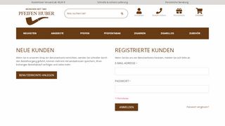 
                            3. Kundenlogin - Pfeifen Huber