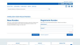 
                            1. Kundenlogin | SELECTRIC