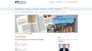 
                            12. Kundenmagazin - Heidenheimer Volksbank eG