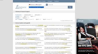 
                            10. Kundenportal einloggen - Englisch-Übersetzung – Linguee Wörterbuch