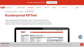 
                            7. Kundenportal KPTnet – KPT
