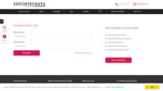 
                            1. Kundenportal Login - Sofortschutz