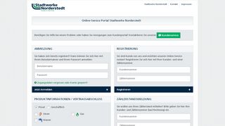 
                            4. Kundenportal - Online-Service Portal Stadtwerke Norderstedt