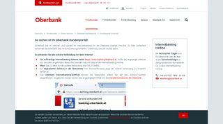 
                            5. Kundenportal Sicherheit - Oberbank