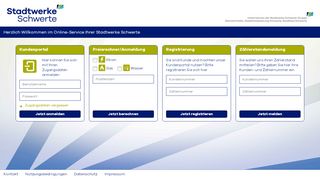 
                            2. Kundenportal - Stadtwerke Schwerte