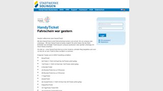 
                            8. Kundenportal - SWS - HandyTicket Deutschland
