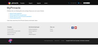 
                            1. Kundenressourcen | MyPinnacle - Pinnacle Studio