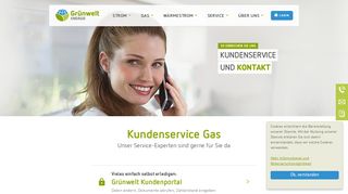
                            5. Kundenservice Gas - Grünwelt Energie