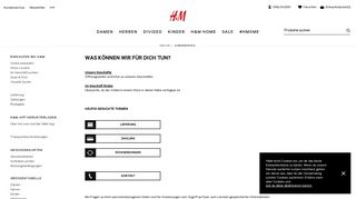 
                            9. Kundenservice - H&M AT