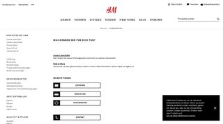 
                            2. Kundenservice - H&M DE