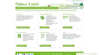 
                            5. Kundenservice - ✿ Mein schöner Garten