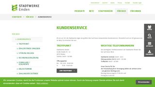 
                            2. Kundenservice - Stadtwerke Emden