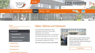 
                            4. Kundenservice | Stadtwerke Rhede