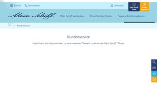 
                            2. Kundenservice | TUI Cruises