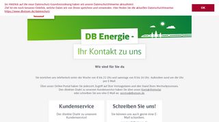 
                            3. Kundenservice und Ökostrom - DB Energie ist für Sie da - DB Strom