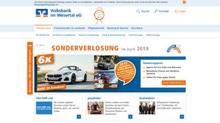
                            10. KundenService - Volksbank im Wesertal eG