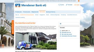 
                            8. KundenServiceCenter - Mendener Bank eG