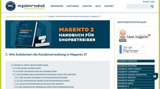 
                            3. Kundenverwaltung in Magento 2 | Splendid Internet