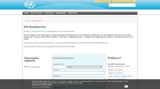 
                            2. Kundeservice - EFI