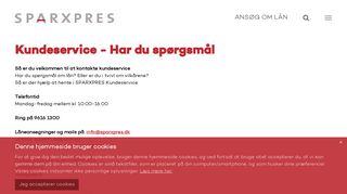 
                            2. Kundeservice - Har du spørgsmål | SPARXPRES