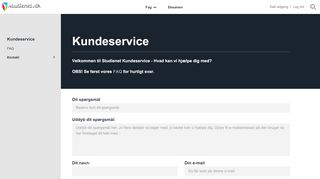 
                            2. Kundeservice - Studienet.dk