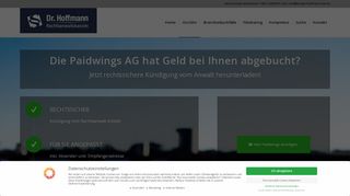 
                            5. Kündigung Paidwings AG - „PWA *PW AG“ WWW.PWINGS.CH ...