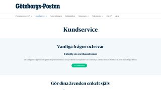 
                            3. Kundservice - Om GP - Göteborgs-Posten