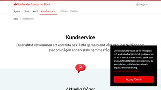 
                            6. Kundservice - Santander Consumer Bank