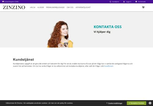 
                            5. Kundtjänst - www.zinzino.com - Zinzino