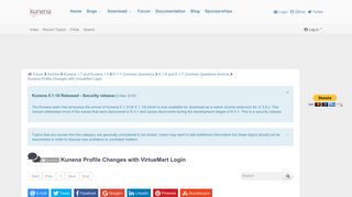 
                            10. Kunena Profile Changes with VirtueMart Login - Forum - Kunena - To ...