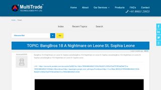 
                            11. Kunena :: Topic: BangBros 18 A Nightmare on Leone St. Sophia Leone ...