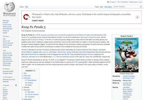 
                            6. Kung Fu Panda 3 - Wikipedia