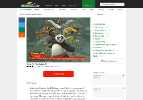
                            1. Kung Fu Panda World | MMOHuts