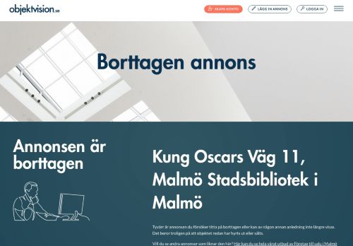 
                            13. Kung Oscars Väg 11, Malmö Stadsbibliotek Malmö. Företag till salu