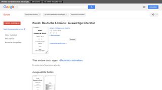 
                            11. Kunst. Deutsche Literatur. Auswärtige Literatur - Google Books-Ergebnisseite