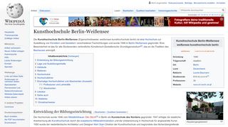 
                            6. Kunsthochschule Berlin-Weißensee – Wikipedia