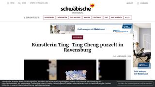 
                            7. Künstlerin Ting-Ting Cheng puzzelt in Ravensburg
